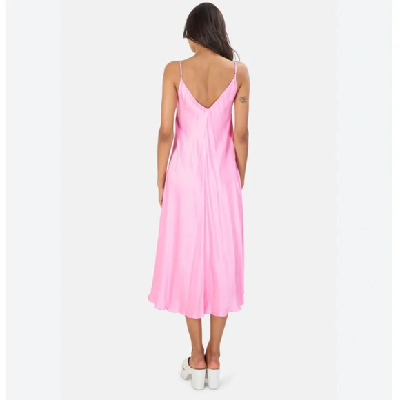 L'AGENCE Lorraine Trapeze Dress Rose Bloom NWT Small - Picture 3 of 15